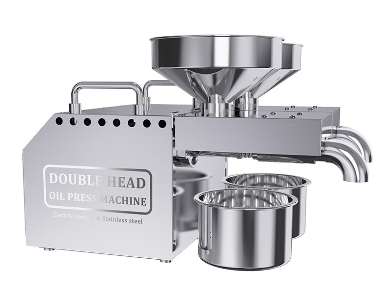 Double-headed B02 Stainless Steel Oil Presser Automatic Home/Commercial peanut Oil Press Machine