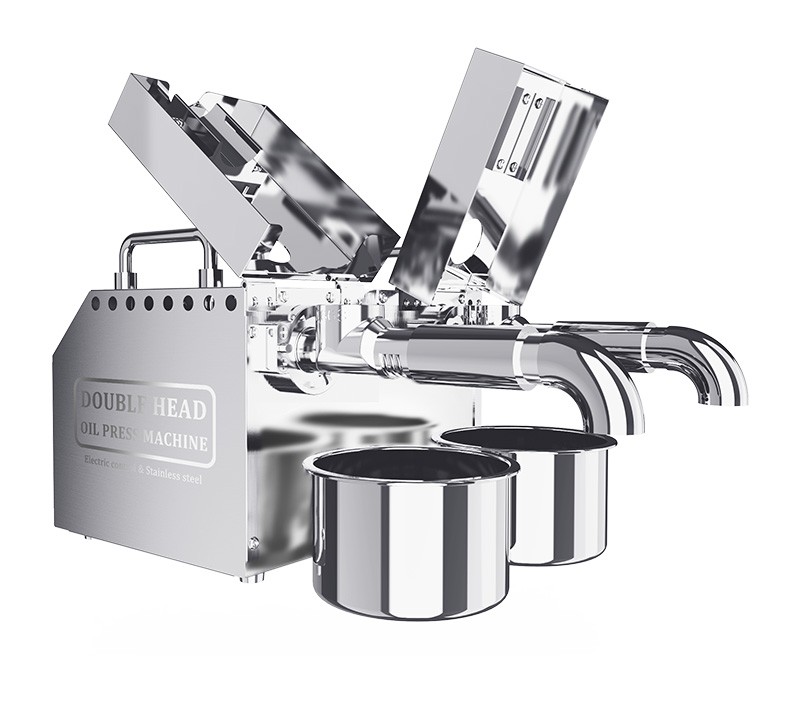 Double-headed B02 Stainless Steel Oil Presser Automatic Home/Commercial peanut Oil Press Machine