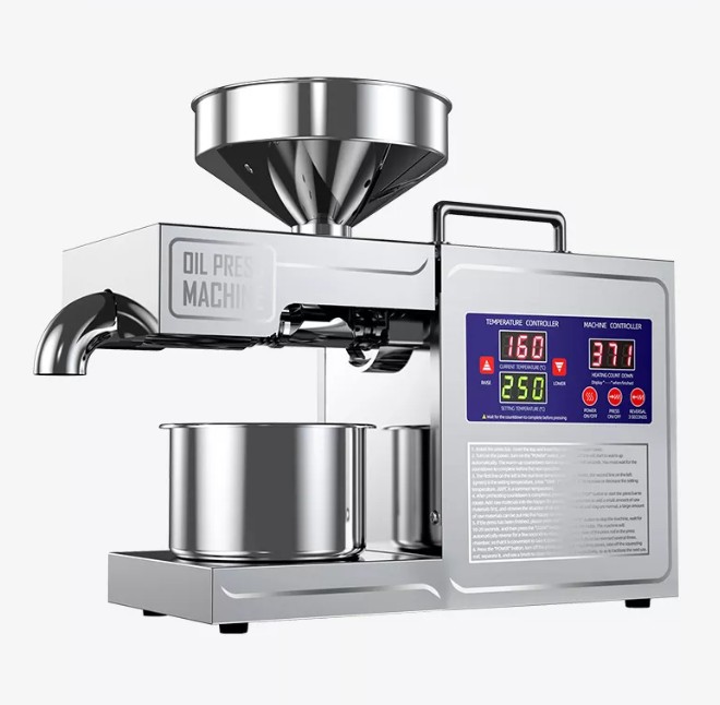 Automatic household mini commercial electrical oil press small family oil press machine