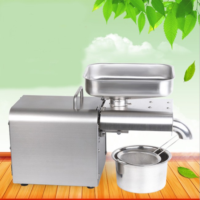 Factory wholesale automatic stainless steel household oil press commercial oil press export cross-border trade supply