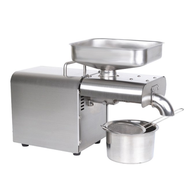 Factory wholesale automatic stainless steel household oil press commercial oil press export cross-border trade supply
