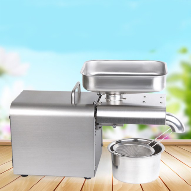 Factory wholesale automatic stainless steel household oil press commercial oil press export cross-border trade supply