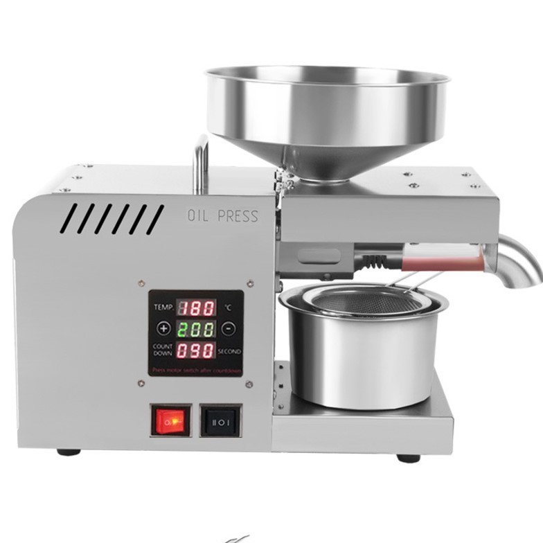 X5S Automatic Household FLaxseed Oil Press Oil Extractor Olive Oil Peanut Oil Press Cold Press Oil Machine 1500W