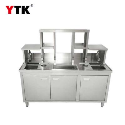 Milk tea console / stainless steel console / water bar / tea table / milk tea table / milk tea refrigerator bar equipment