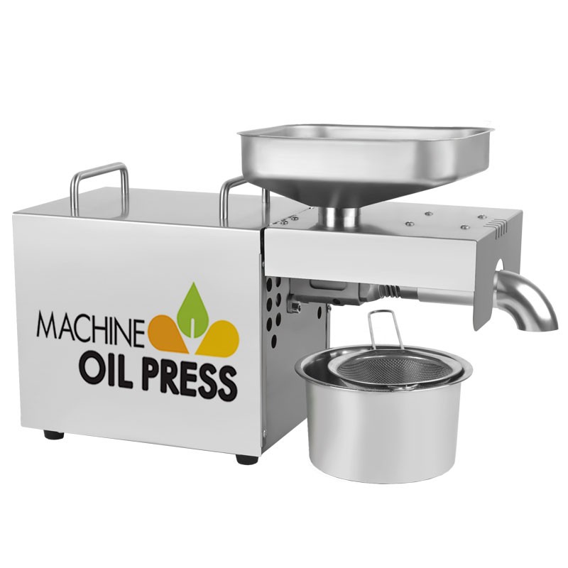 LBT02 Oil Press Machine Stainless Steel Oil Maker Cold Mini Oil Extractor for Avocado Castor Coconut Flax Peanut Sunflower
