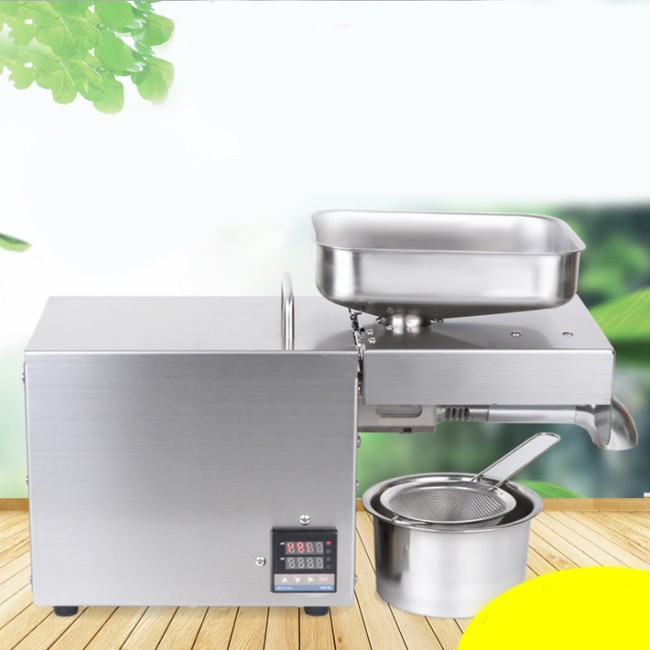 Temperature control version of stainless steel household oil press commercial oil press wholesale export OEM