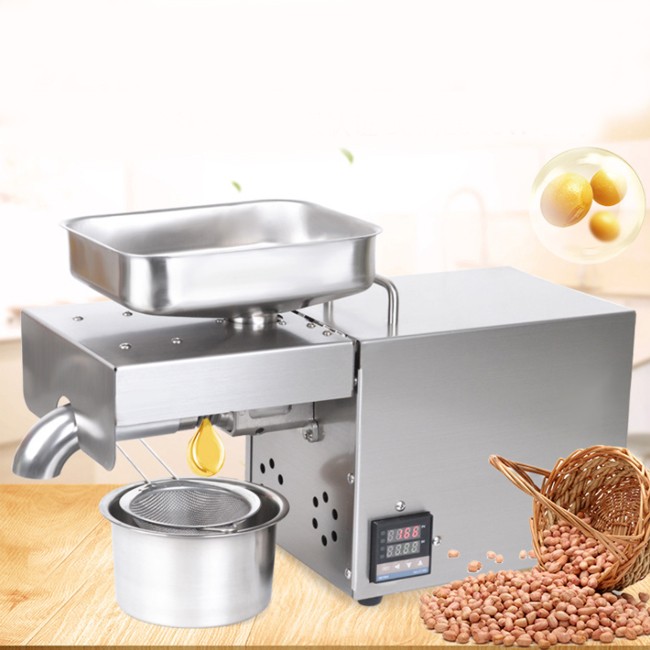 Temperature control version of stainless steel household oil press commercial oil press wholesale export OEM