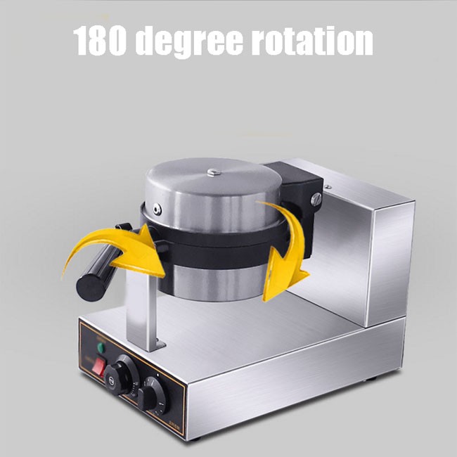 Commercial electric heating waffle machine Thick double-sided heating single-head muffin waffle furnace