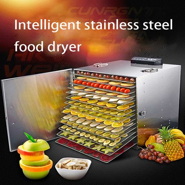 Hot air circulation stainless steel fruit and vegetable drying machine