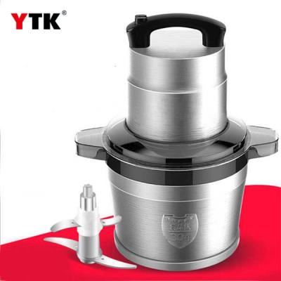 Large capacity 6L liter meat grinder / electric commercial / stainless steel mincer / garlic machine / vegetable cutting machine / cooking machine