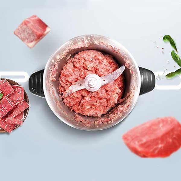 Large capacity 6L liter meat grinder / electric commercial / stainless steel mincer / garlic machine / vegetable cutting machine / cooking machine