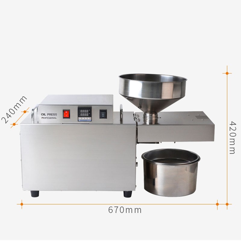2019 new intelligent commercial oil press / stainless steel household industrial grade motor export wholesale